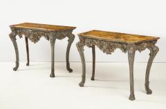 Pair of Italian Rococo Console Tables - 2290298