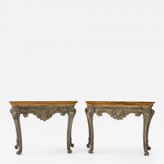 Pair of Italian Rococo Console Tables - 2294310