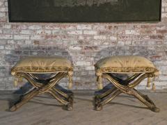 Pair of Italian Rococo Style Gilt Pliants or Stools - 630650