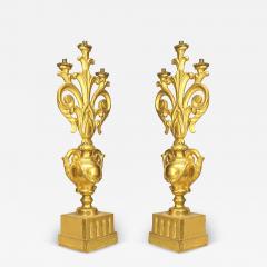 Pair of Italian Rococo Urn Shaped Candelabras - 4650939