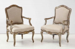 Pair of Italian Silver and Gilt Chairs - 2242944