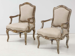 Pair of Italian Silver and Gilt Chairs - 2242948