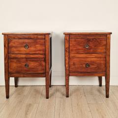 Pair of Italian Small Commodes in Cherry - 4718248