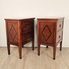 Pair of Italian Small Commodes in Cherry - 4718250