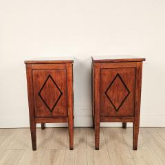 Pair of Italian Small Commodes in Cherry - 4718251