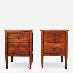 Pair of Italian Small Commodes in Cherry - 4718272
