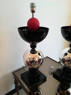 Pair of Italian Table Lamps in Handblown Murano Glass - 1119024