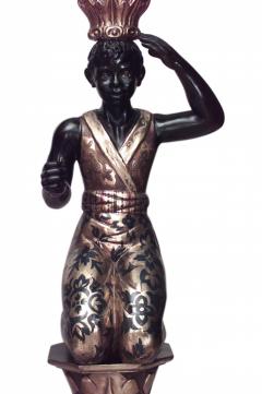 Pair of Italian Venetian Polychromed Figures - 4322717