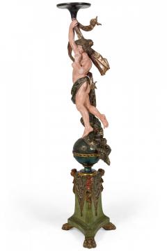 Pair of Italian Venetian Polychromed Figures - 4408084