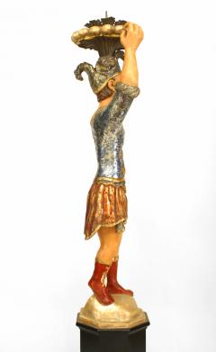 Pair of Italian Venetian Polychromed Figures - 4520205