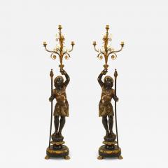 Pair of Italian Venetian Polychromed Figures - 4631279