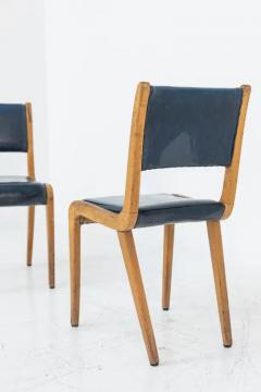 Pair of Italian Vintage Armchairs in Blue Fabric 1950s - 3629099