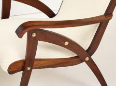 Pair of Italian Walnut Armchairs circa 1940 - 4449285