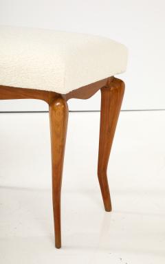 Pair of Italian Walnut Stools Italy circa 1930 - 3564803