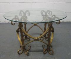 Pair of Italian Wrought Iron Gilt Tables - 2017676