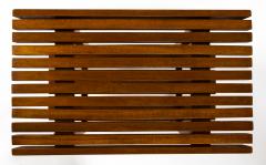 Pair of Italian XXth Century Two Tiered Slatted Tables - 4096287