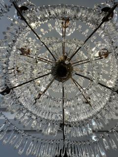 Pair of Italian beaded crystal 10 light chandeliers - 3493702