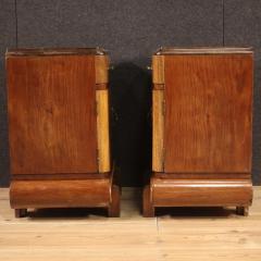 Pair of Italian bedside tables in Art Deco style - 3975544