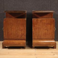 Pair of Italian bedside tables in Art Deco style - 3975549