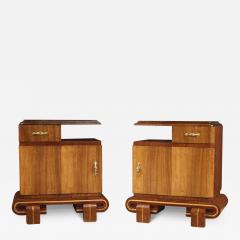 Pair of Italian bedside tables in Art Deco style - 3979030