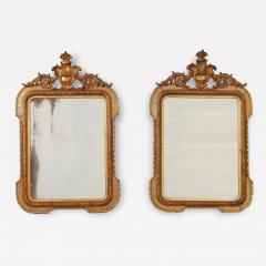 Pair of Italian giltwood mirrors Circa 1880 - 3864544