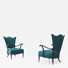 Pair of Itlian 1950s unique elegant armchairs - 2131948