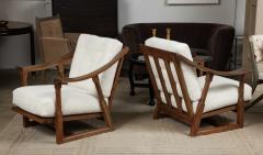 Pair of Jack van der Molen Oak Lounge Chairs - 3382134