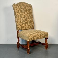 Pair of Jacobean Throne Chairs King and Queen Fine Fabric - 3006127