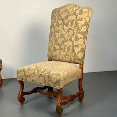 Pair of Jacobean Throne Chairs King and Queen Fine Fabric - 3006128