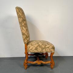 Pair of Jacobean Throne Chairs King and Queen Fine Fabric - 3006130