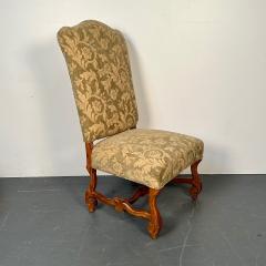 Pair of Jacobean Throne Chairs King and Queen Fine Fabric - 3006131