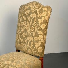 Pair of Jacobean Throne Chairs King and Queen Fine Fabric - 3006134