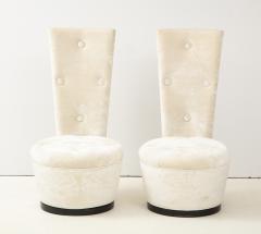 Pair of James Mont Dolphin Chairs  - 1460852