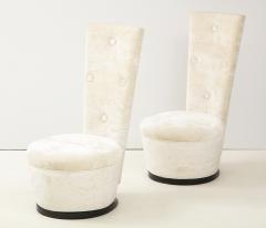 Pair of James Mont Dolphin Chairs  - 1460854