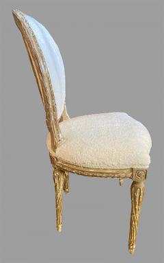 Pair of Jansen Distressed Sherpa Upholstered Side Chairs - 2942769