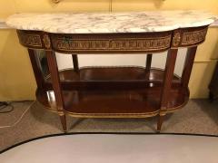 Pair of Jansen Style Marble Top Bronze Mounted Consoles - 1306193