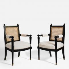 Pair of Jansen armchairs 1970s  - 4689470