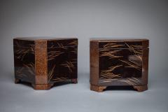 Pair of Japanese Black Lacquer Boxes - 3960064