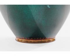 Pair of Japanese Cloisonn Enamel Dragon Vases Attributed to Honda Yasaburo - 4556054