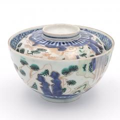 Pair of Japanese Imari Porcelain Covered Bowls circa 1880 - 2503418