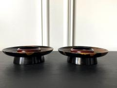 Pair of Japanese Lacquer Maki e Cup Stand Meiji Period - 2835004