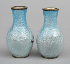 Pair of Japanese Miniature Ginbari Cloisonne Vases - 267372