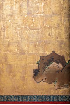 Pair of Japanese Six Panel Screens Bamboo Forest on Gold - 3236752