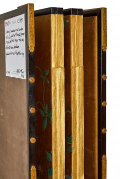 Pair of Japanese Six Panel Screens Clematis - 4216930