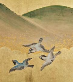 Pair of Japanese Six Panel Screens Spring into Summer Landscape - 4512746