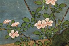 Pair of Japanese Six Panel Screens Venerable Pines with Naruko Clackers  - 4487141