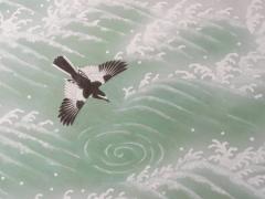 Pair of Japanese Two Panel Screens Rocky Coast - 4203055