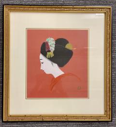 Pair of Japanese Woodblocks Custom Frames Signed - 2923351