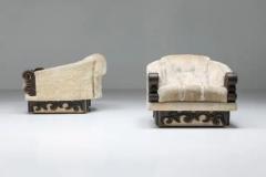 Pair of Japanoiserie Art Deco Expressionist Lounge Chairs 1920s - 3461271