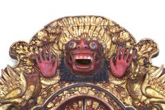 Pair of Javanese Red and Giltwood Temple Doors - 2787136
